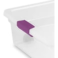 thumbnail image 4 of 4-Pack 60 Qt Clear View Latch Wheeled Underbed Storage Box, 4 of 8
