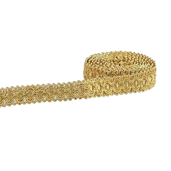 BEL AVENIR Gimp Braid Trim, 0.7 Inch / 10M(10.9 Yards) Fabric Trim for Curtains, Upholstery, Sewing, Polyester Hand DIY Crafts, Costume and Home Decorative