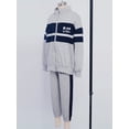thumbnail image 5 of inhzoy Kids Boys Color Block Joggers Sweatsuit Zipper Jacket Sweatpants Sets Fall Spring Outfits Gray 130, 5 of 7