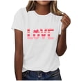 thumbnail image 6 of Vetsdori Womens Short Sleeve Shirts Summer Workout Pullover Young Adult Gifts for Wife Blouses Graphic Cotton,Valentines Cute Tops for Junior Casual, 6 of 7