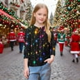 thumbnail image 7 of ITSAME Kids Christmas 3/4 Sleeve Tops, Casual Fashion Crew Neck Funny Xmas Graphic Boys Girls Pullover Shirt Multicolor 4T, 7 of 7