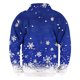 thumbnail image 3 of Sudadera sin capucha para hombre, informal, a la moda, con cuello alto, estampado, cremallera, jersey de manga larga, blusa de poliéster para hombre, 3 of 3