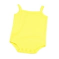 thumbnail image 2 of HaiMao Baby Girls Boys Spaghetti Strap Bodysuit Clearance Sleeveless Cotton One-Pieces Romper Tank Top Yellow 18 Months, 2 of 5