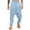 W01-Sky Blue, variant on Men's Harem Pants Baggy Casual Cotton Linen Boho Yoga Drop Crotch Hippie Solid Color Trousers Gray M