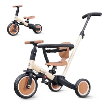 Schwinn Easy Steer Tricycle Schwinn Tricycle With Push Handle Schwinn, Roadster Classic Tricycle, 12" Front Wheel, Orange