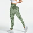 thumbnail image 2 of GEWSEY Tie Dye Butt Lifting Leggings for Women Fitness Yoga Seamless Scrunch Butt High Waisted Leggings (Light Green, M), 2 of 7