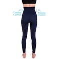 thumbnail image 3 of Leggins para hombre, cintura alta, compresión, control de barriga, azul marino, talla M, 3 of 7