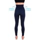 thumbnail image 3 of Leggins para hombre, cintura alta, compresión, control de barriga, azul marino, talla M, 3 of 7