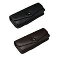 thumbnail image 3 of Walson Retro PU Glasses Box with Fine Two Color Box Glasses Storage Box Retro Presbyopia Storage Leather Storage Belt Box Dark coffee color, 3 of 9