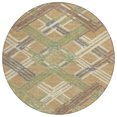 thumbnail image 2 of Addison Rugs Chantille Indoor/Outdoor Transitional Geometric Gold Machine Washable Round Rug, 8' x 8', 2 of 8