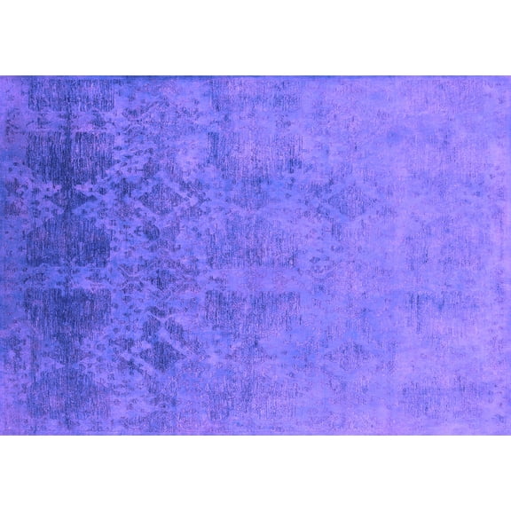Ahgly Company Indoor Rectangle Persian Purple Bohemian Area Rugs, 5' x 7'