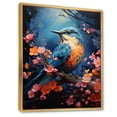 thumbnail image 2 of Designart "Avians Nocturnal Chirpings" Animals Floater Framed Canvas Art Print, 2 of 7