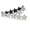 Silver, variant on Street Style PU Waist Belt with Star Studded Design for Women Stylish