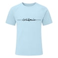 thumbnail image 3 of T-shirt Graphique Lettre Ville Mode Urbaine Manches Raglan Col Rond Confort Quotidien pour Hommes avec Ambiance Décontractée Quotidienne, 3 of 3