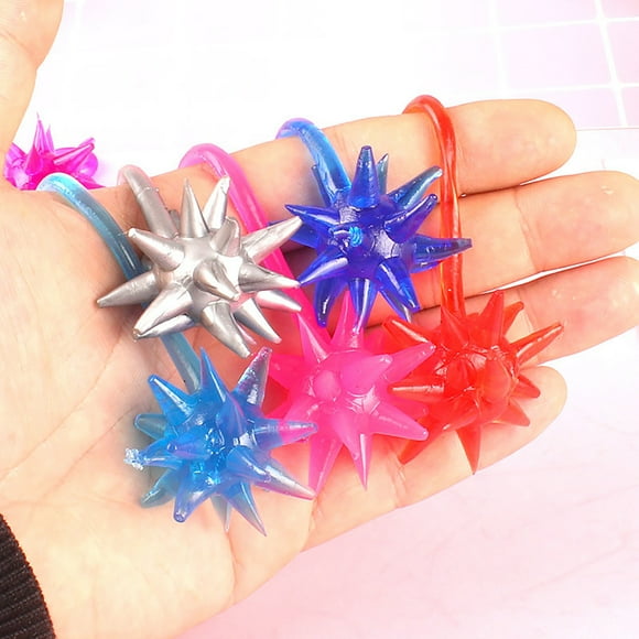 UsTZtai Jouet à Main en Caoutchouc Souple, Télescopique Viscoélastique Extensible Amusant pour Enfants, Jouet à Main Élastique