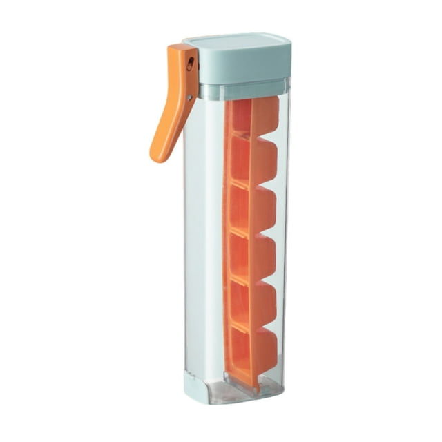 Matsuzay Bandejas de hielo Molde para refrigerador de 6 rejillas para hacer hielo simple Molde para cubitos de hielo para refrigerador de 6 Organizadores de utensilios de cocina A
