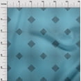 thumbnail image 3 of oneOone Silk Tabby Teal Blue Fabric Moire Sewing Material Print Fabric By The Yard 42 Inch Wide-EA, 3 of 4