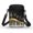 Gold Musical Notes & Piano Keys Pattern, variant on CHAQLIN Zipper Mini Cute Crossbody Bag for Work Running, Polyester Lightweight Cell Phone Purse, Diagonal Brushstroke Geometric Pattern with Letter Print