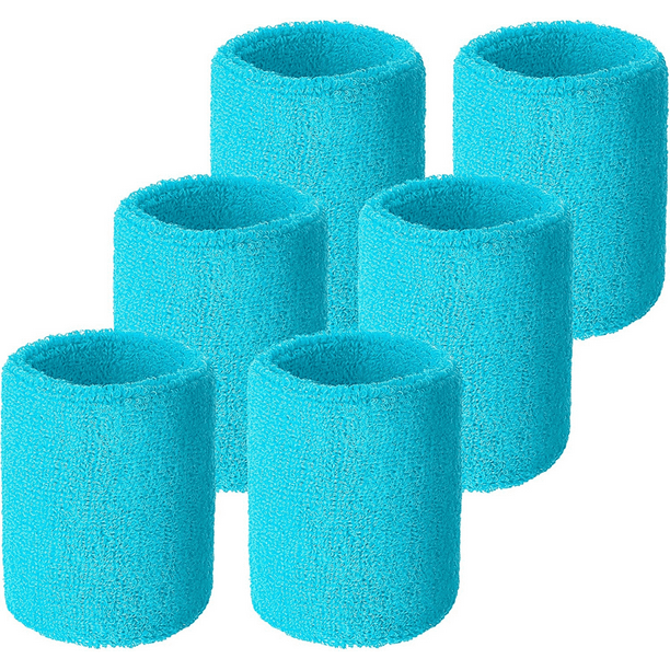 6-pack wrist sweatbands Tennis wristbands Absorbent sweatbands for football basketball running Athletic sports and training