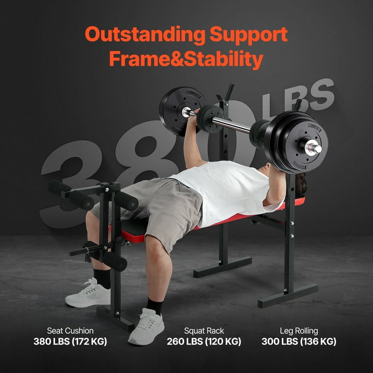 VEVOR Weight Bench, Multi-Functional Adjustable Weight Bench Press