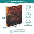 thumbnail image 5 of Bird Lake Flowers 3 Ring Binders 1.5 inch Hardcover File Folders with Interior Pockets A4 Size Organizer for School Office Hospital Set of 2, 5 of 8