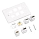 thumbnail image 4 of Placa de pared Ethernet, placa de pared de 6 puertos, panel de toma de pared Ethernet, placa de pared de salida de puerto, respuesta rápida, 4 of 9