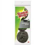 Metal Scrubbing Pads, 2.25 X 2.75, Silver, 3/pack, 8 Packs/carton | Bundle of 2 Cartons