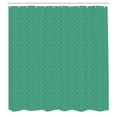 thumbnail image 2 of Ambesonne Teal Shower Curtain, Christmas Stars Dotted Lines, 69"Wx70"L, Apple Green and Dark Seafoam, 2 of 4