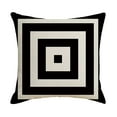 thumbnail image 2 of Fun Black&White GeometricPattern Throw Pillow Covers 18x18inch Set of 1/2 Boho Creative Stripes Home Festive Decorations Cushion for Sofa Couch Bed Room, 2 of 6