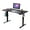 Black, variant on UNICOO® Dual Motor Electric Height Adjustable Standing Desk 59"x29.5" Inches, Home Office Computer Desk, Gaming Desk, with USB Charging and Hooks (Black Frame/Rustic Brown Top) XOT-D59-BR