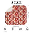 thumbnail image 4 of Red Christmas Patchwork Pattern Dish Drying Mat for Kitchen 1 Pack, Ultra Absorbent Microfiber Dishes Drainer Mats,16x18in(41x46cm), 4 of 6