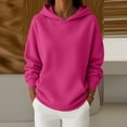 thumbnail image 2 of Garbnen Fleece Womens Hoodie Long Sleeve Women Sweatshirt Cozy Fall Winter Warm Oversized Trendy Womens Pullover with Pocket XL, 2 of 6