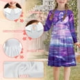 thumbnail image 6 of DISNIMO Purple Dolphin Sea Dress for Girls Dress Kids Long Sleeve Dresses Girls 9-10 Dress Children Girls Dresses Fall Girls Dresses Midi Length Dress for Kids Swing Dress Girls Dresses, 6 of 7