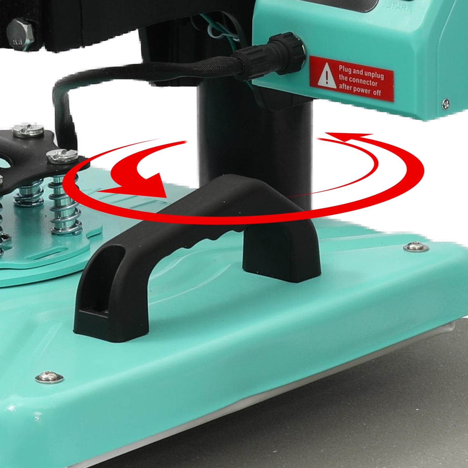 Kojooin 8 in 1 Heat Press Machine, 360 Degree Swing Away Sublimation Press for T Shirts, Hats, Bags and Phone Cases
