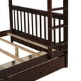 thumbnail image 4 of [Luckynote]Full-Over-Full Bunk Bed with Ladders and Two Storage Drawers (Espresso), 4 of 10