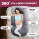 thumbnail image 3 of Almohada de Embarazo PILLANI 145 cm Forma U+V+C para Todo el Cuerpo, 3 of 9