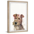 thumbnail image 2 of Parvez Taj Cute Brown Dog Framed Wall Art, 2 of 6