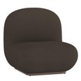 thumbnail image 1 of Contemporary Boucle Fabric Accent Chair - Charcoal, 1 of 7
