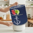 thumbnail image 3 of Coastal Anchor Pressure Cooker Cover Nautical Knot Navy Blue Dust Cover for Kitchen Appliances with Top Handle & Storage Pockets, Fits 8 Quart Instant Pot, Air Fryer, Crock Pot, 3 of 9