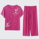 zanvin Vêtements de Nuit Mignons pour Femmes avec Pantalon Pyjama Sets Manches Courtes Coton Pjs Sets, Violet, XL – image 1 sur 6