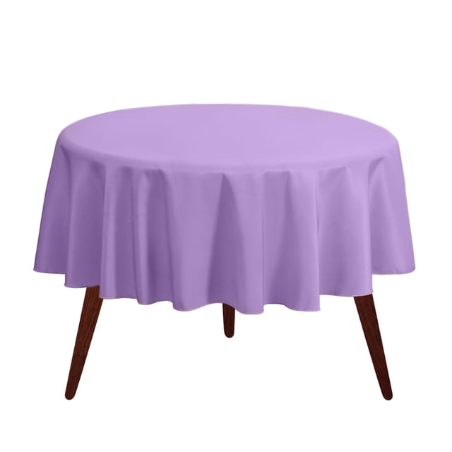 Mantel redondo Gee Di Moda, 70 pulgadas, color lavanda, para 60 a 120 cm