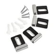 thumbnail image 4 of deevoka 4 Pieces Stainless Steel Mirror Clips Heavy Retainer Clips for Wall Mounting Black L, 4 of 9