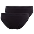 thumbnail image 1 of SKINY Ladies Rio Briefs, Paquete de 2 - Ropa Interior, Calzoncillos, Algodón, Cintura con Logotipo, Costilla fina, Unicolor Negro 46, 1 of 3