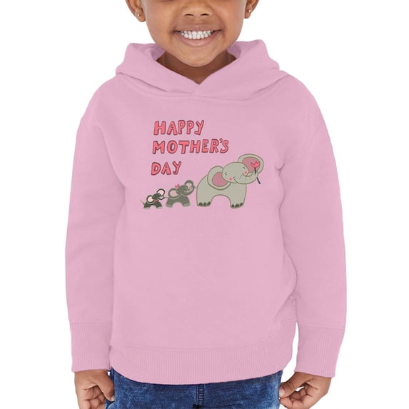 Mothers Day Elephant Family Hoodie Toddler -Image by Shutterstock, 5 Toddler