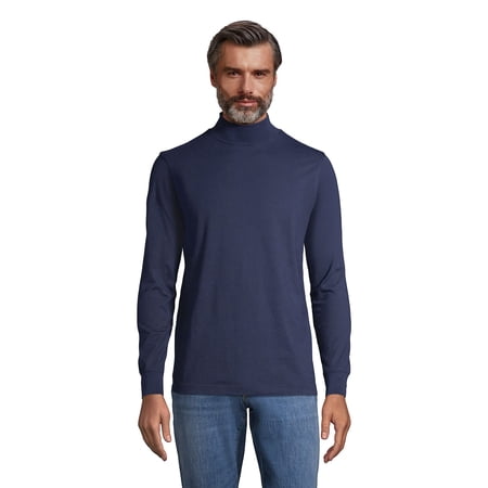 Lands End Mens Long Sleeve Super-T Mockneck Radiant Navy Big and Tall 2xlt  | Walmart Canada