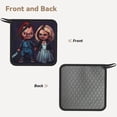 thumbnail image 2 of Saiise Chucky Print 2PCS Pot Holders for Kitchen - Cotton Oven Hot Pads Set with Non-Slip Silicone Grip and Pocket Heat Resistant Pans Handle Covers Potholders, 2 of 7