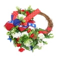 thumbnail image 3 of 4th Of July Wreath, Vibrant Colors Independence Day Wreath Decorations Hanging Ornament  For Front Door, 3 of 8