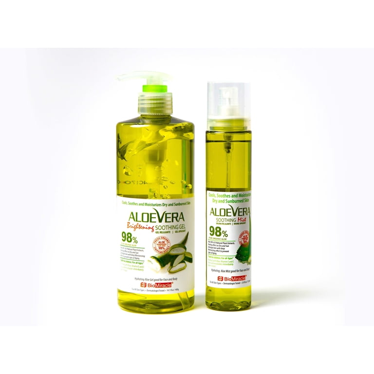 Aloe Vera Soothing Mist, 1 Spray Bottle, with 9 Natural Plant Extracts, for  Deep Hydration and Anti-Aging Benefits