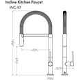 thumbnail image 2 of ZLINE Incline Kitchen Faucet in Chrome (INC-KF-CH), 2 of 2