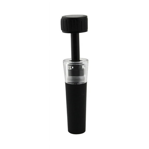 tooloflife Wine Stopper with Vacuum Pump for Sealing and Preserving Wine Black
